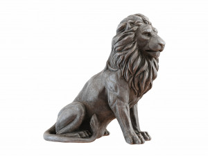 Sitting Lion statue PBR Lowpoly Low-poly 3D Модель