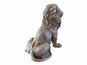 Sitting Lion statue PBR Lowpoly Low-poly 3D Модель