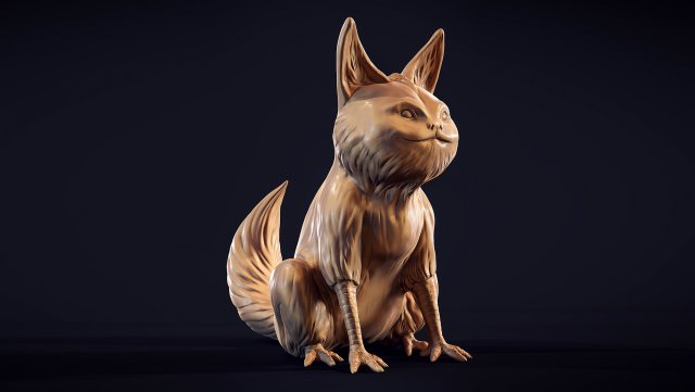 Loth-Cat fan 3d print model 3D प्रिंट मॉडल .c4d .max .obj .3ds .fbx .stl .blend 