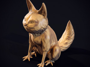 Loth-Cat fan 3d print model 3D प्रिंट मॉडल