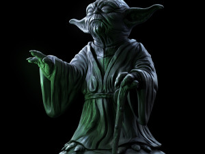 Yoda Sculpture fan 3d print model 3D 프린트 모델