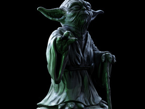 Yoda Sculpture fan 3d print model 3D 프린트 모델