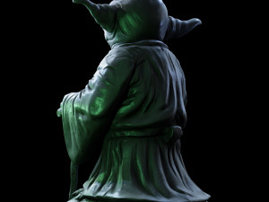 Yoda Sculpture fan 3d print model 3D 프린트 모델