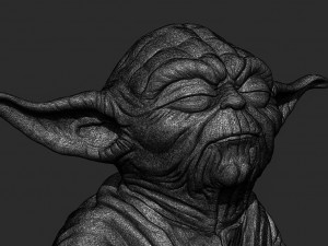 Yoda Sculpture fan 3d print model 3D 프린트 모델
