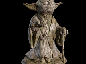 Yoda Figurine fan lowpoly PBR 3D 모델