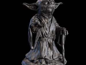Yoda Figurine fan lowpoly PBR 3D 모델