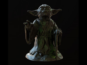 Yoda Figurine fan lowpoly PBR 3D 모델