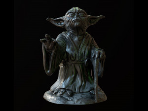 Yoda Figurine fan lowpoly PBR 3D 모델