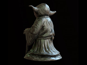 Yoda Figurine fan lowpoly PBR 3D 모델