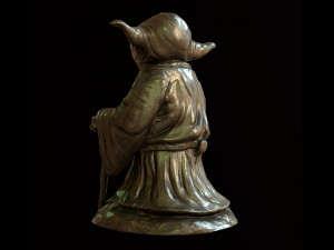 Yoda Figurine fan lowpoly PBR 3D 모델