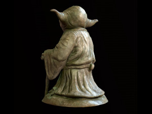 Yoda Figurine fan lowpoly PBR 3D 모델