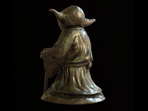 Yoda Figurine fan lowpoly PBR 3D 모델