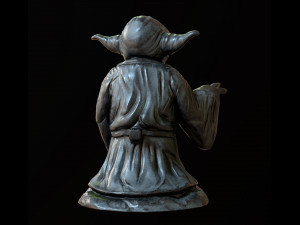 Yoda Figurine fan lowpoly PBR 3D 모델