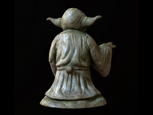 Yoda Figurine fan lowpoly PBR 3D 모델