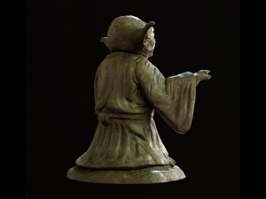 Yoda Figurine fan lowpoly PBR 3D 모델