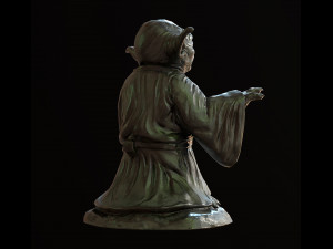 Yoda Figurine fan lowpoly PBR 3D 모델