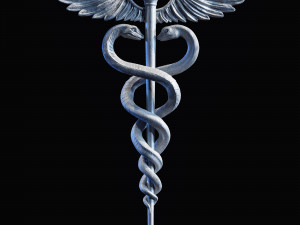 Caduceus Medical symbol 3d print model 3D Print Model