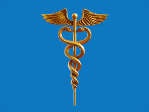 Caduceus Medical symbol 3d print model 3D Print Model