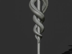 Caduceus Medical symbol 3d print model 3D Print Model