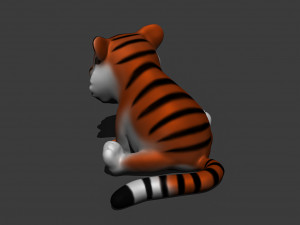 Little Tiger Toy 2 3D print model 3D Print Model