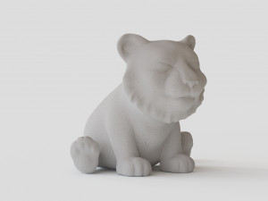 Little Tiger Toy 2 3D print model 3D Print Model