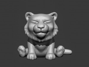 Little Tiger Toy 2 3D print model 3D Print Model