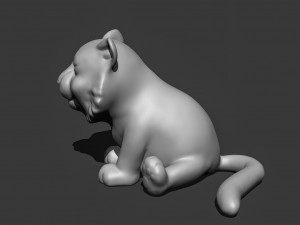 Little Tiger Toy 2 3D print model 3D Print Model