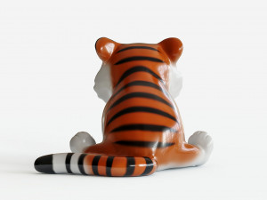 Little Tiger Toy 2 3D print model 3D Print Model