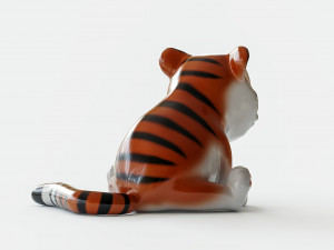 Little Tiger Toy 2 3D print model 3D Print Model