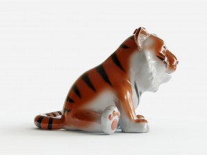 Little Tiger Toy 2 3D print model 3D Print Model