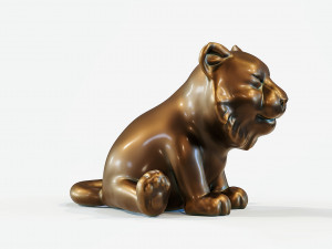 Little Tiger Toy 2 3D print model 3D Print Model