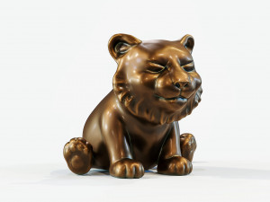 Little Tiger Toy 2 3D print model 3D Print Model