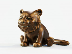 Little Tiger Toy 2 3D print model 3D Print Model