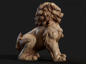 Paper Lions - 5 lowpoly PBR models Low-poly Model 3D