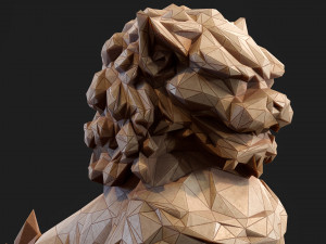 Paper Lions - 5 lowpoly PBR models Low-poly Model 3D