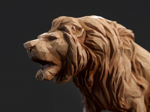 Paper Lions - 5 lowpoly PBR models Low-poly Model 3D