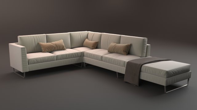 living sofa l modelo 3d Modello 3D .c4d .max .obj .3ds .fbx .stl .blend 