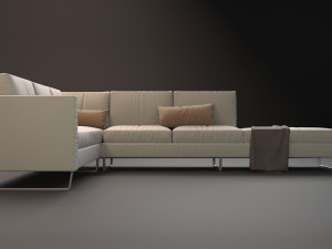 living sofa l modelo 3d Modello 3D