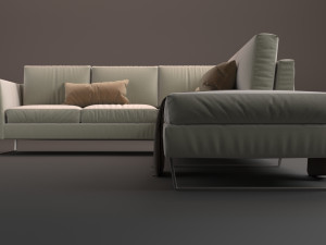 living sofa l modelo 3d Modello 3D