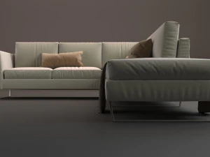 living sofa l modelo 3d 3D Model
