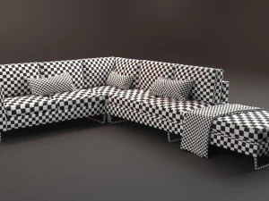 living sofa l modelo 3d 3D Model