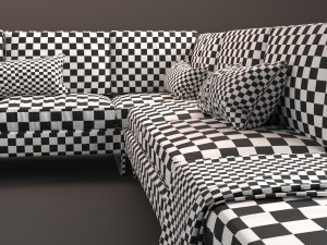 living sofa l modelo 3d Modello 3D