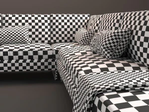 living sofa l modelo 3d 3D Model