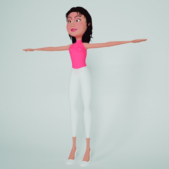 zurywoman 3D Модель .c4d .max .obj .3ds .fbx .stl .blend 