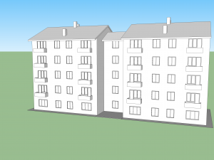 simple building Model 3D