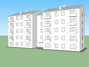 simple building Model 3D