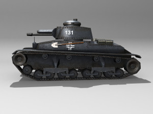 tank pz-35 3D 모델