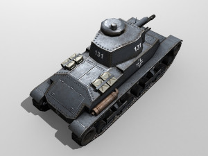 tank pz-35 3D 모델