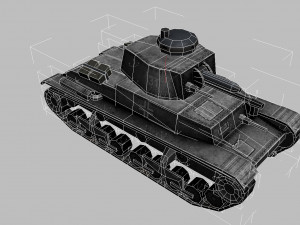 tank pz-35 3D 모델