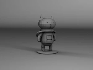 kosmiczny kot, niski poli Model do druku 3D